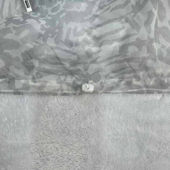 Good American Icy Leopard Print Windbreaker Jacket Packable Y2K Chic Size M NWT - Picture 12 of 16